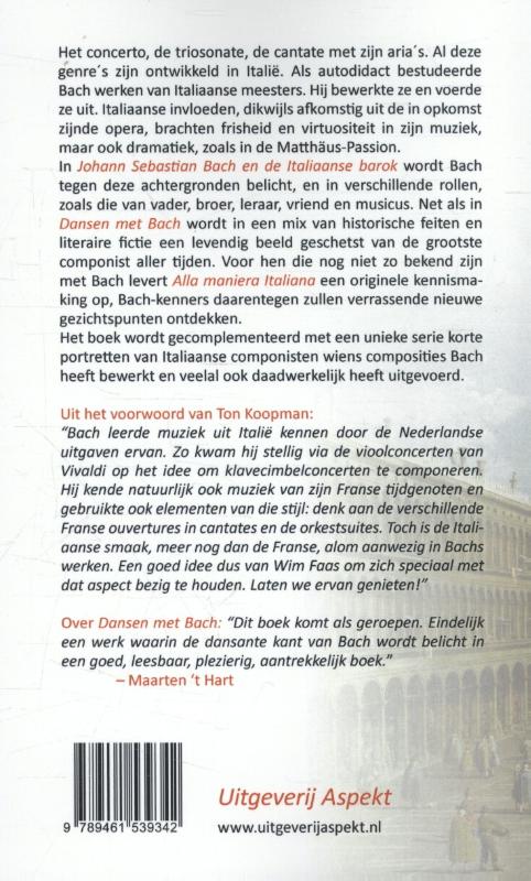 Achterkant van Johann Sebastian Bach en de Italiaanse barok