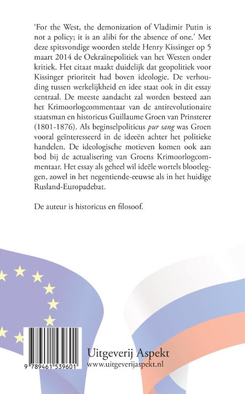 Achterkant van Op het scherp van de ideologische snede