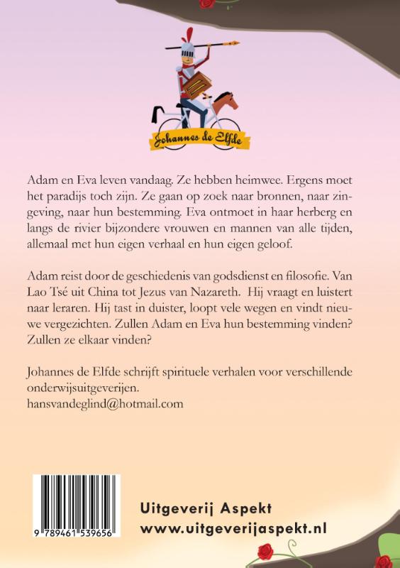 Achterkant van Adam en Eva spelen