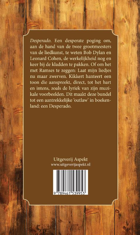 Achterkant van Desperado