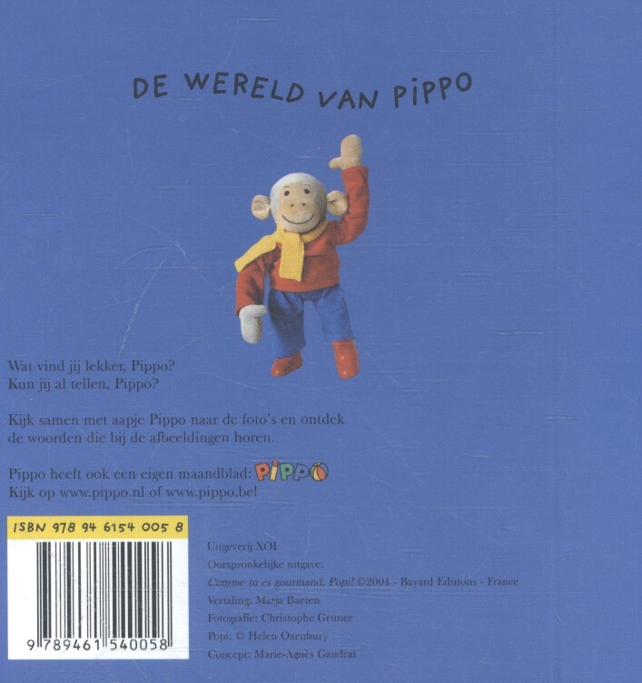 Achterkant van Wat vind jij lekker, Pippo?