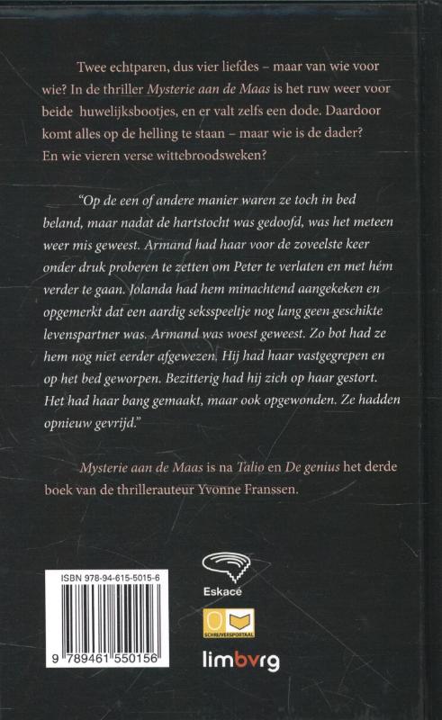Achterkant van Mysterie aan de Maas