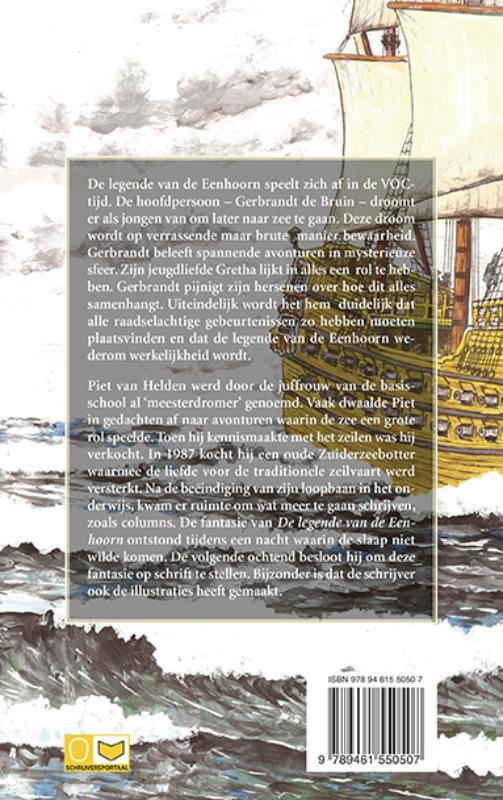 Achterkant van De legende van de Eenhoorn