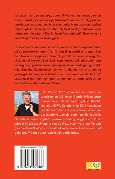 Achterkant van Moord op de radio