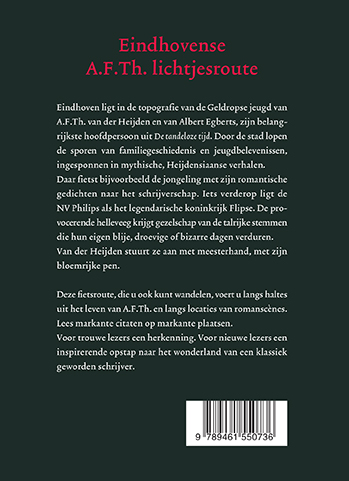 Achterkant van Fietsen in lichtende verhalen
