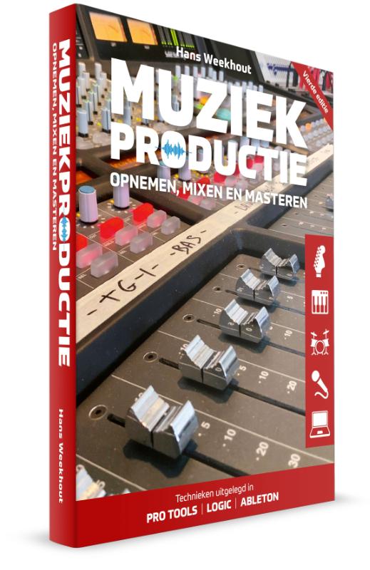 Achterkant van Muziekproductie
