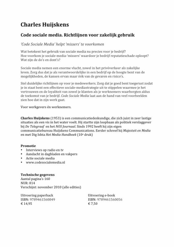 Achterkant van Code sociale media