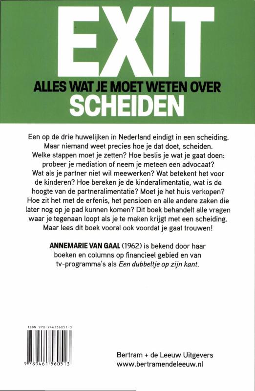Achterkant van Exit