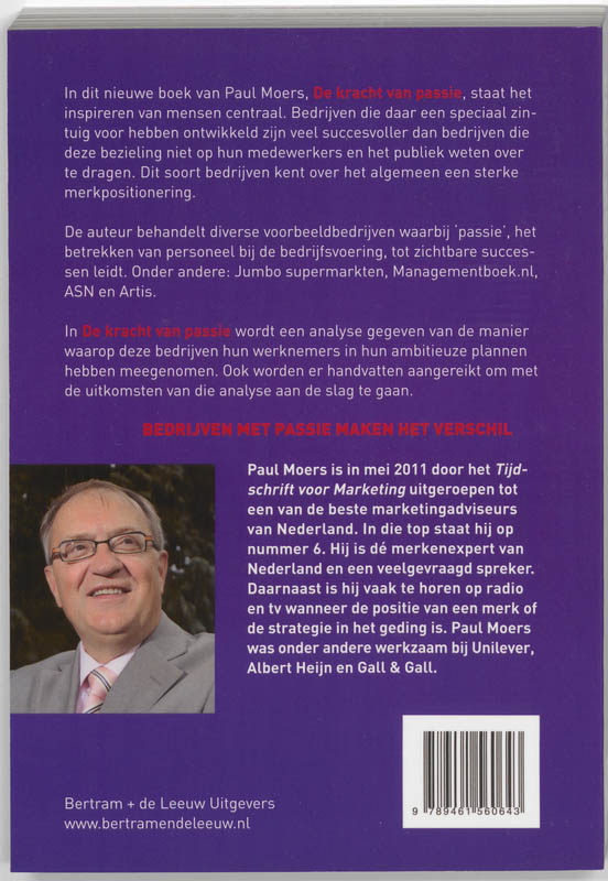 Achterkant van De kracht van passie