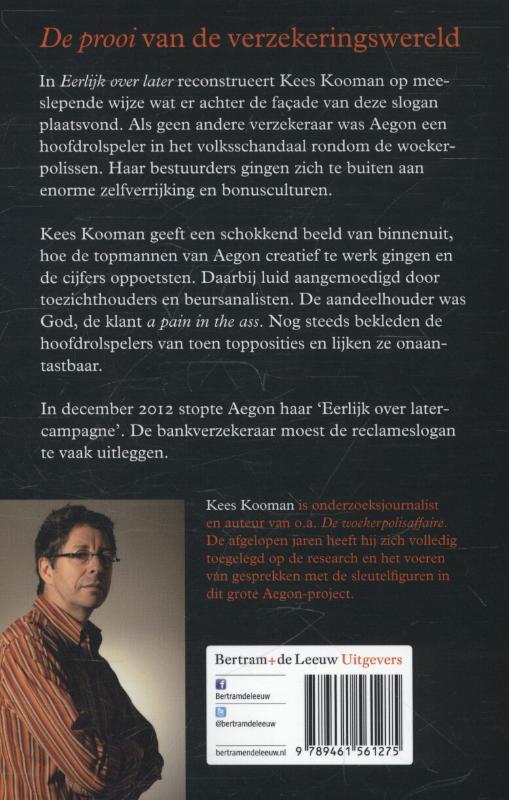 Achterkant van Eerlijk over later
