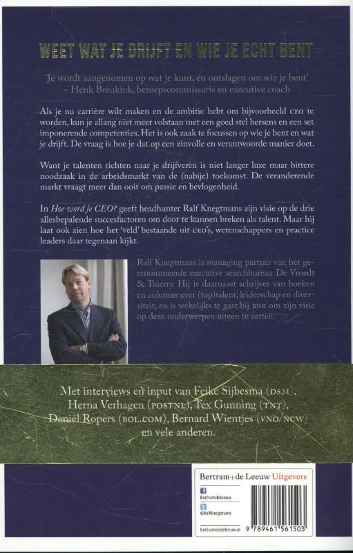 Achterkant van Hoe word je CEO?