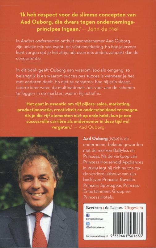 Achterkant van Anders ondernemen, juist nu