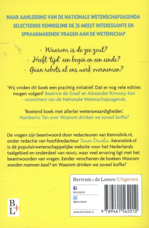 Achterkant van Waarom willen we alles weten?