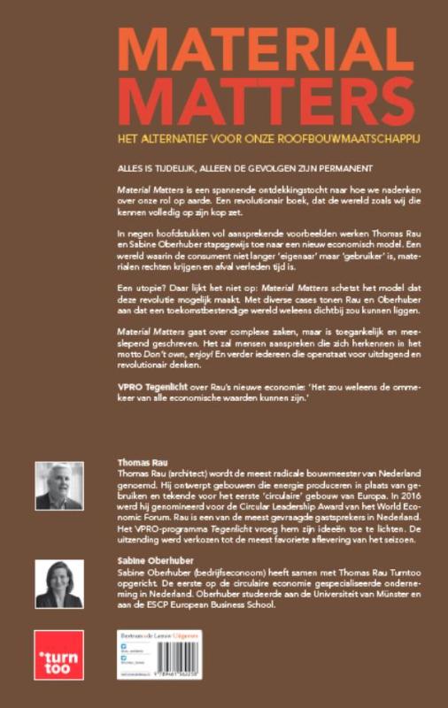 Achterkant van Material matters