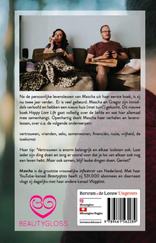 Achterkant van Happy love life