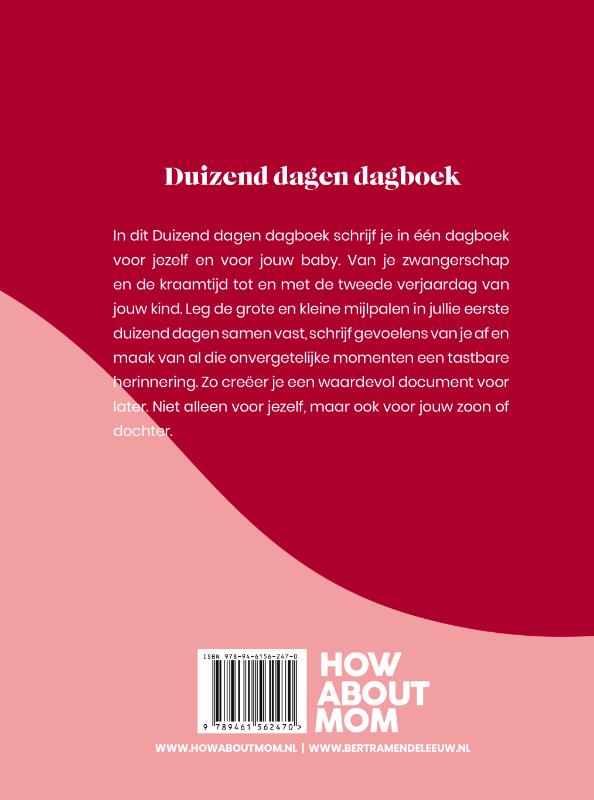 Achterkant van Duizend dagen dagboek