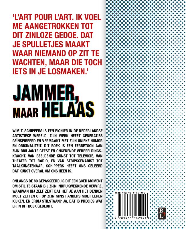 Achterkant van Jammer, maar helaas