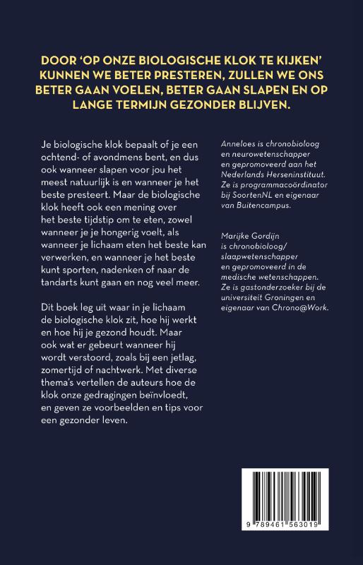 Achterkant van De klok met duizend wijzers