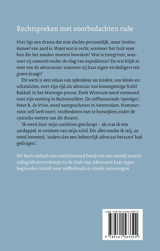 Achterkant van Geachte Confrère, liever geschrapt dan vermoord