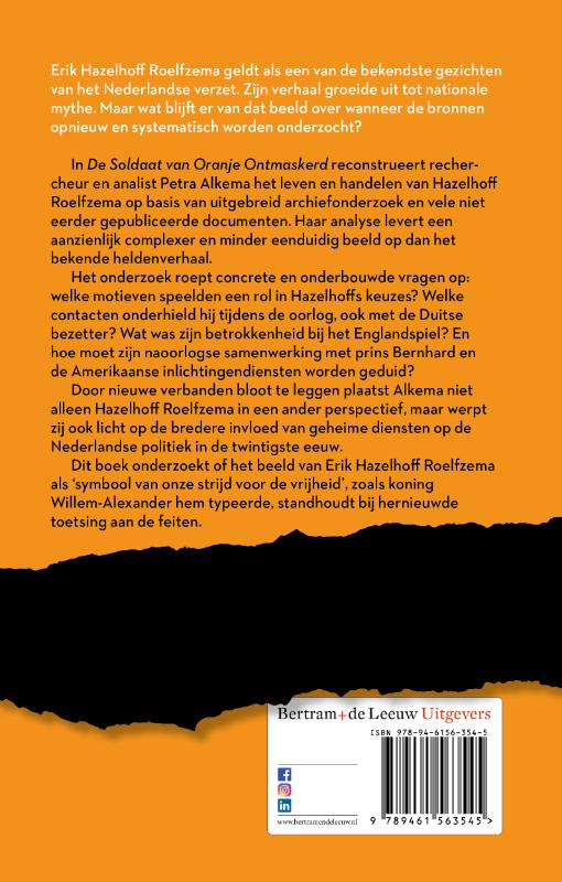 Achterkant van De soldaat van Oranje ontmaskerd