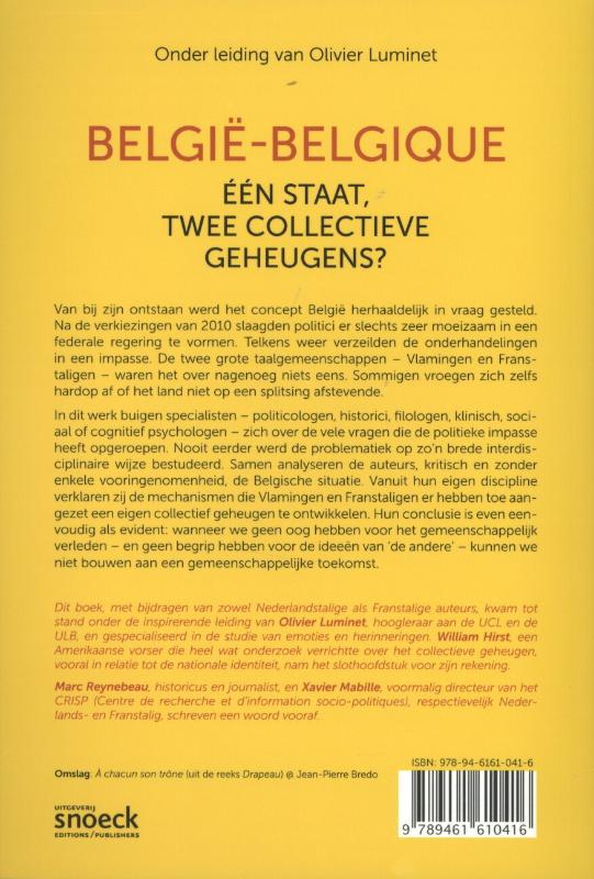 Achterkant van Belgie-Belgique