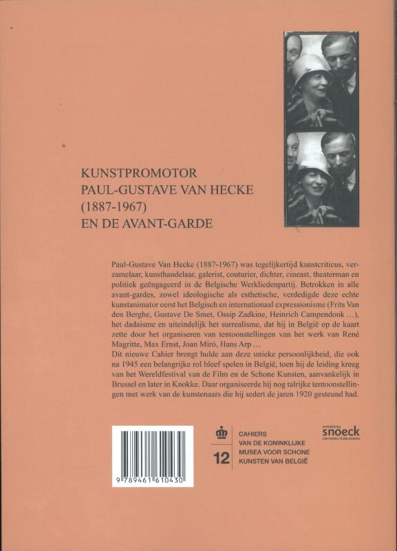 Achterkant van Kunstpromotor Paul-Gustave Van Hecke (1887-1967) en de avant-garde