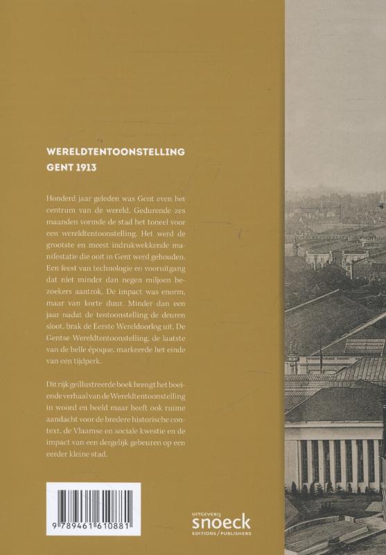 Achterkant van Wereldtentoonstelling Gent 1913