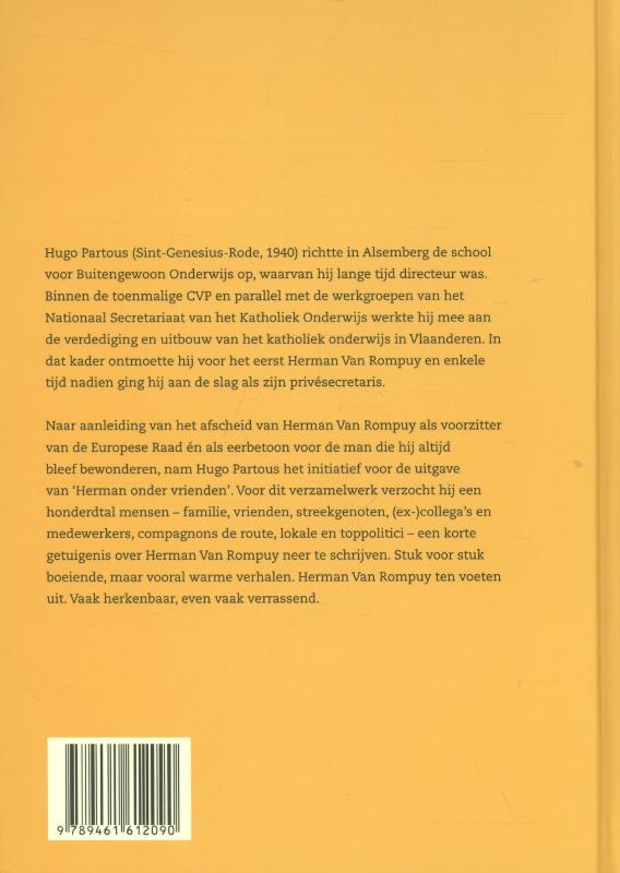 Achterkant van Herman onder vrienden