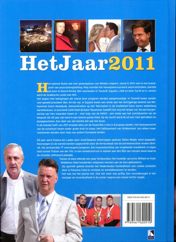 Achterkant van Het jaar 2011