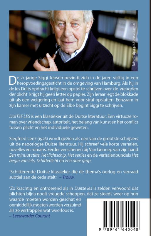 Achterkant van Duitse les