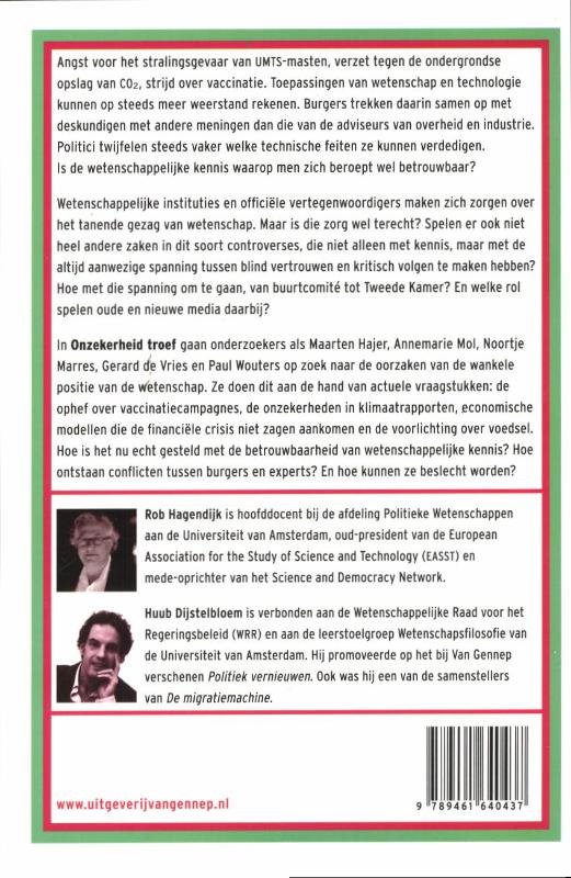 Achterkant van onzekerheid troef