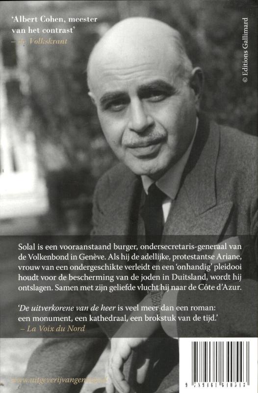 Achterkant van De uitverkorene van de heer