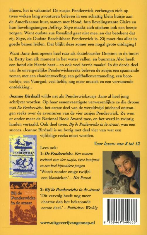 Achterkant van De Penderwicks aan zee