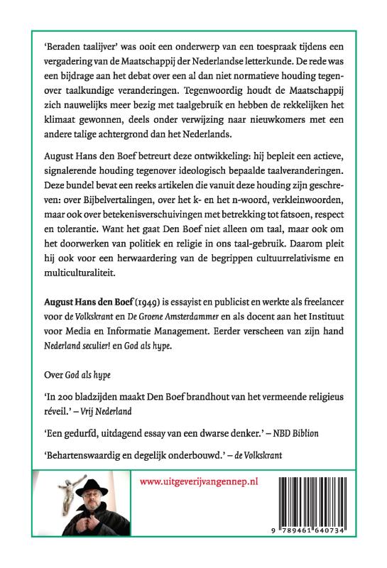 Achterkant van (Haat) als deugd