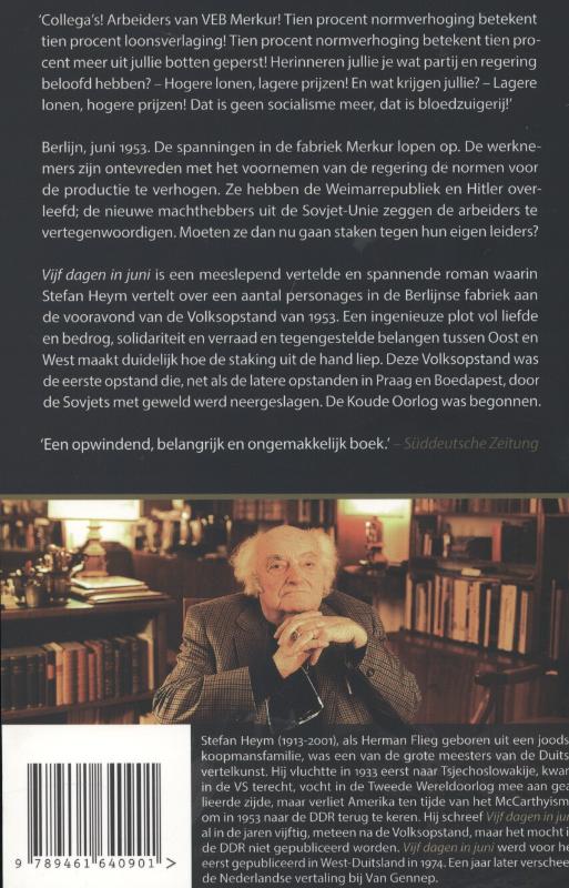 Achterkant van Vijf dagen in Juni