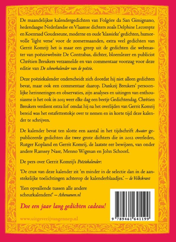 Achterkant van 2013