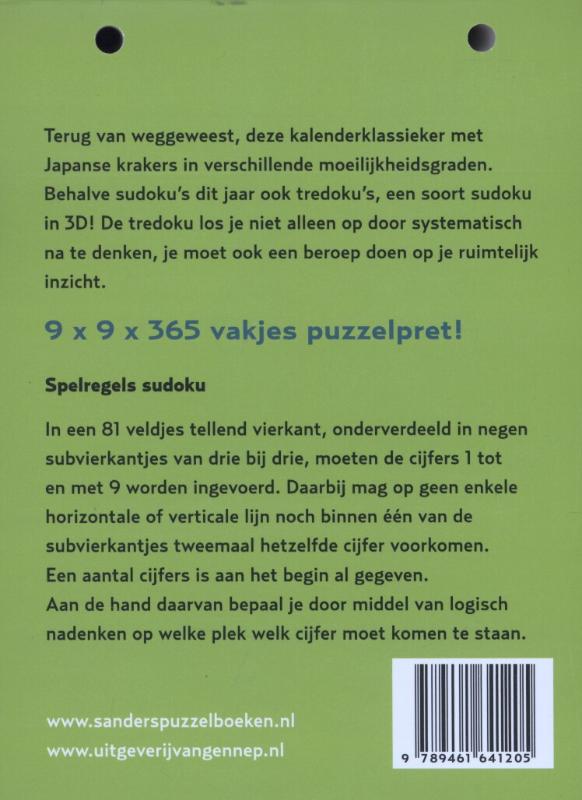 Achterkant van 2013