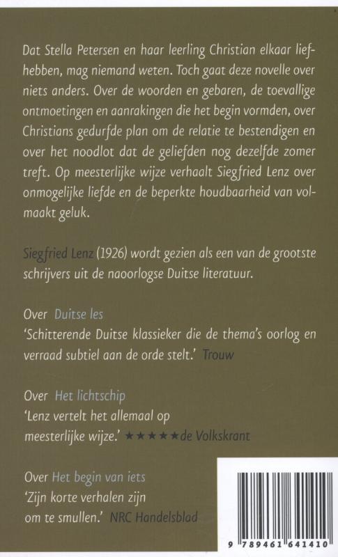 Achterkant van Een minuut stilte