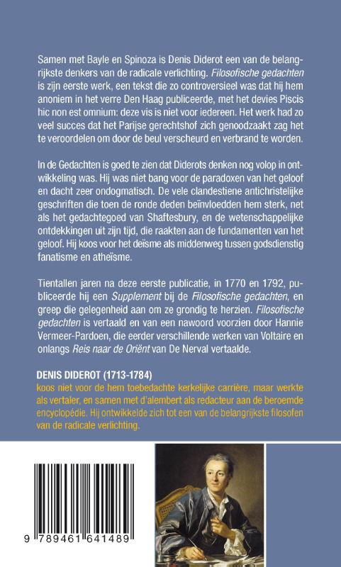 Achterkant van Filosofische gedachten