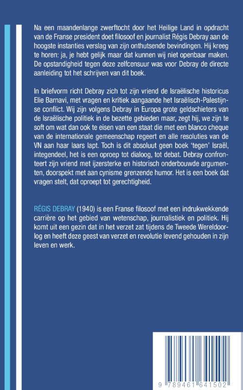 Achterkant van Brief aan een Israelische vriend