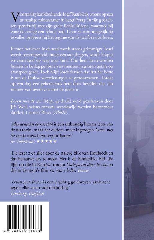 Achterkant van Leven met de ster