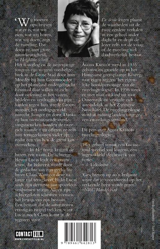 Achterkant van Het dikke schrift; Het bewijs; De derde leugen