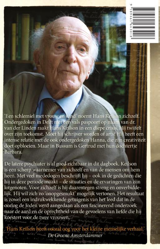 Achterkant van Dagboek 1944