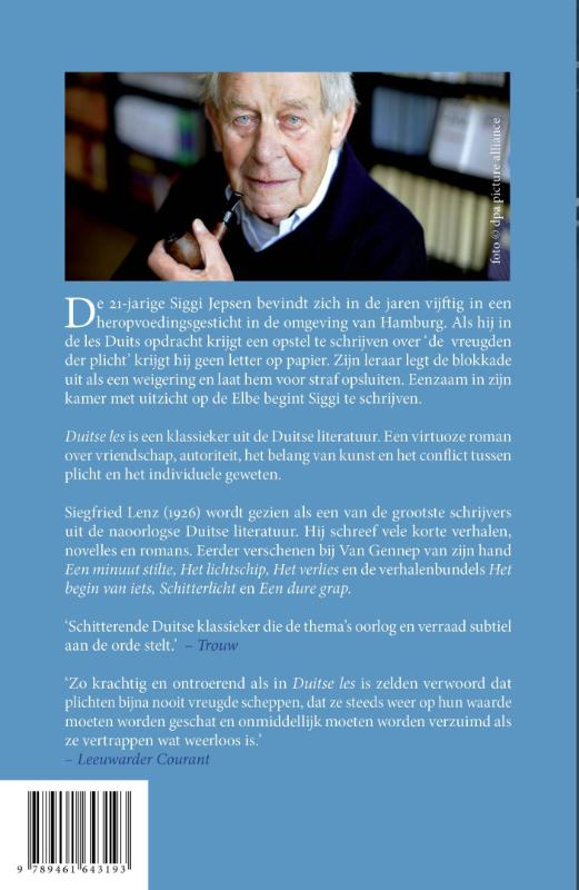 Achterkant van Duitse les