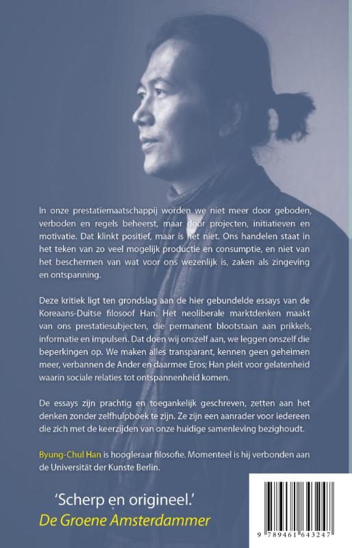Achterkant van De vermoeide samenleving