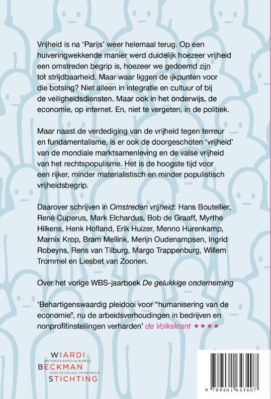Achterkant van Omstreden vrijheid