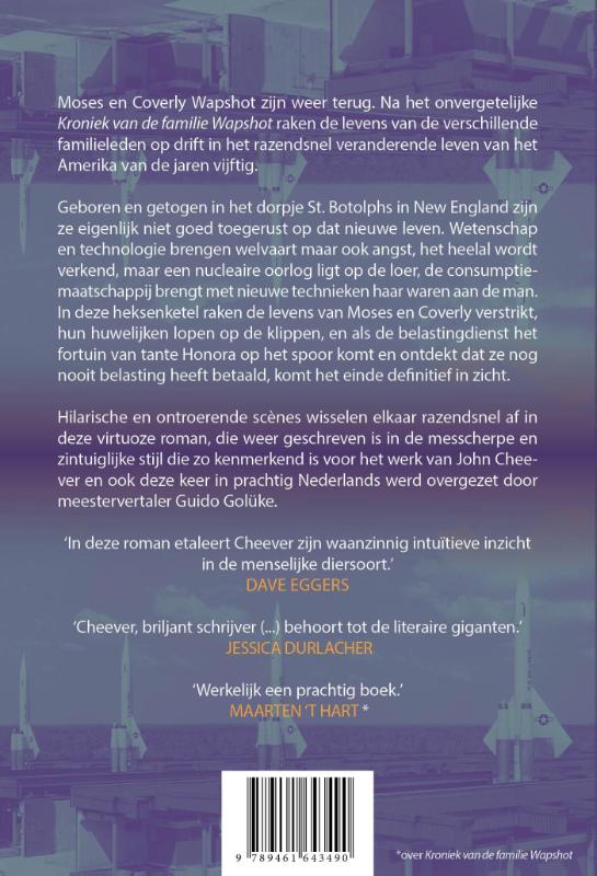 Achterkant van Het schandaal van de familie Wapshot