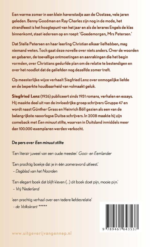 Achterkant van Een minuut stilte