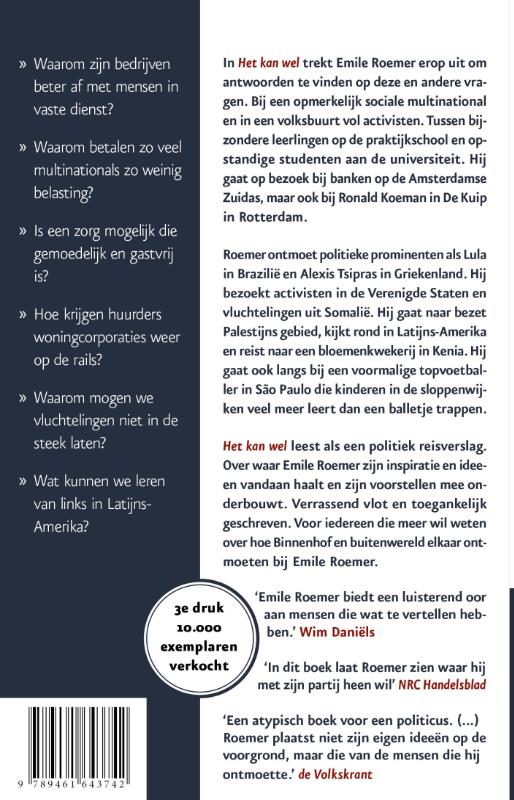 Achterkant van Het kan wel