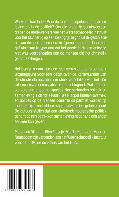 Achterkant van Gemeene gratie